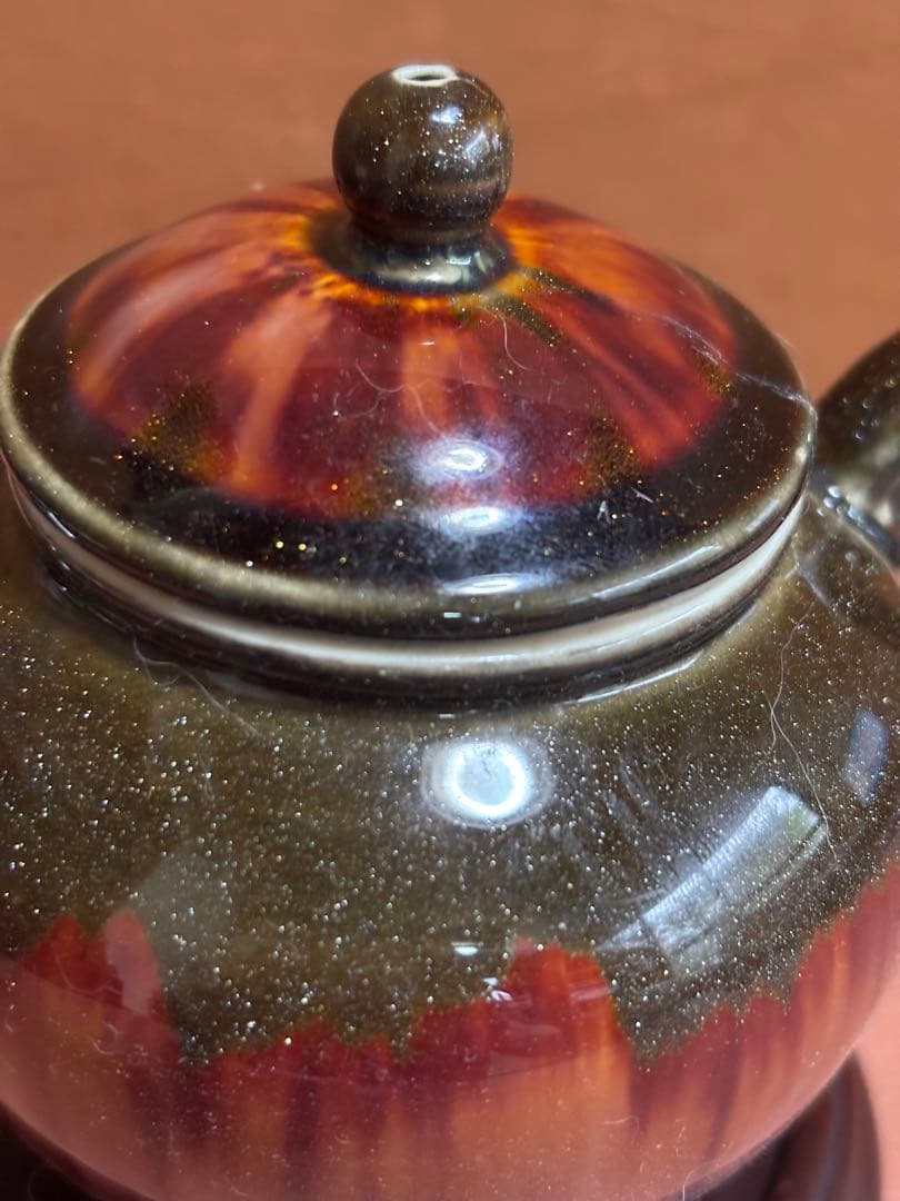 中国福来金運沈純金釉茶器揃　年間限定注門品