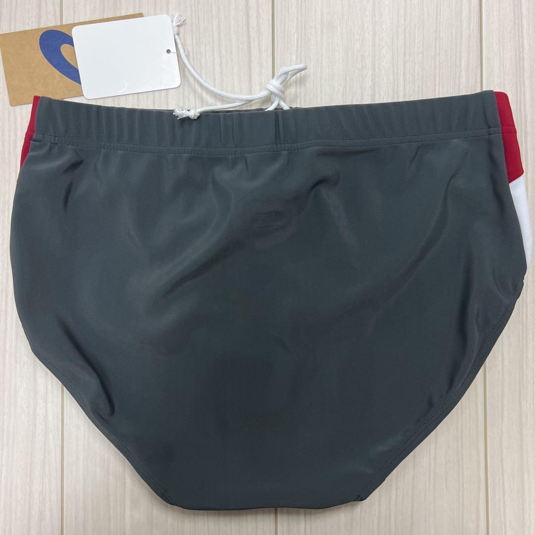 アシックス　女子陸上ユニフォーム上下　4XL　エンジ×ダークグレー×ホワイト