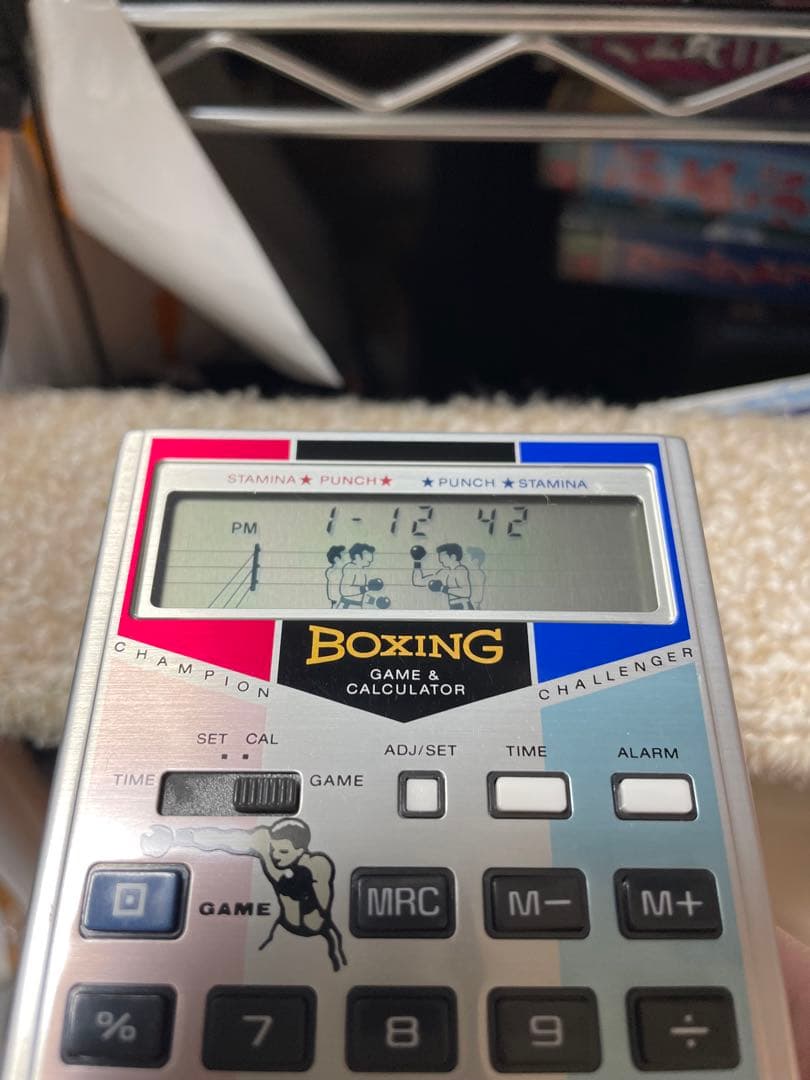 casio カシオ　BG-15T ゲーム付き電卓　boxing ボクシング
