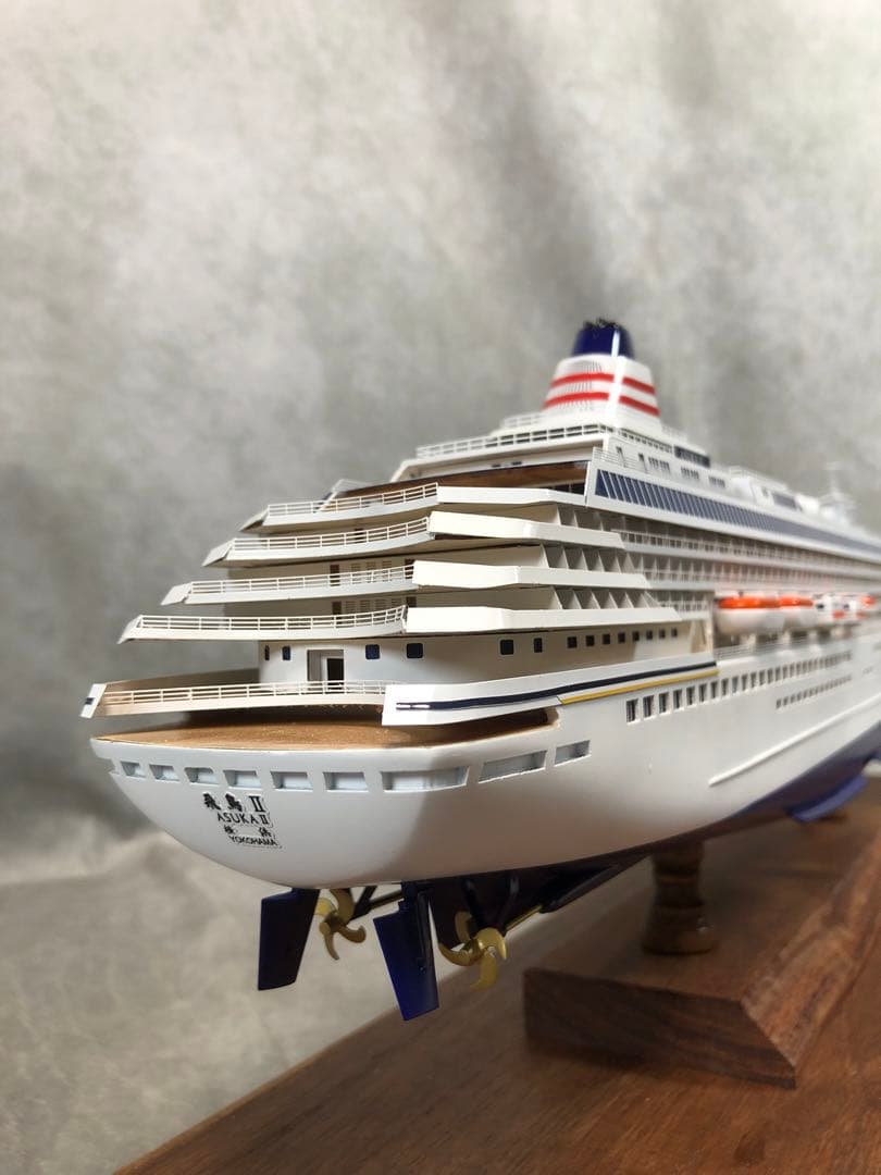 飛鳥II 1/350 木製キット完成品