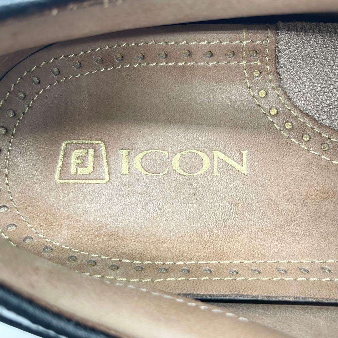 【訳あり】FJ FootJoy icon boa ゴルフシューズ スパイク 黒