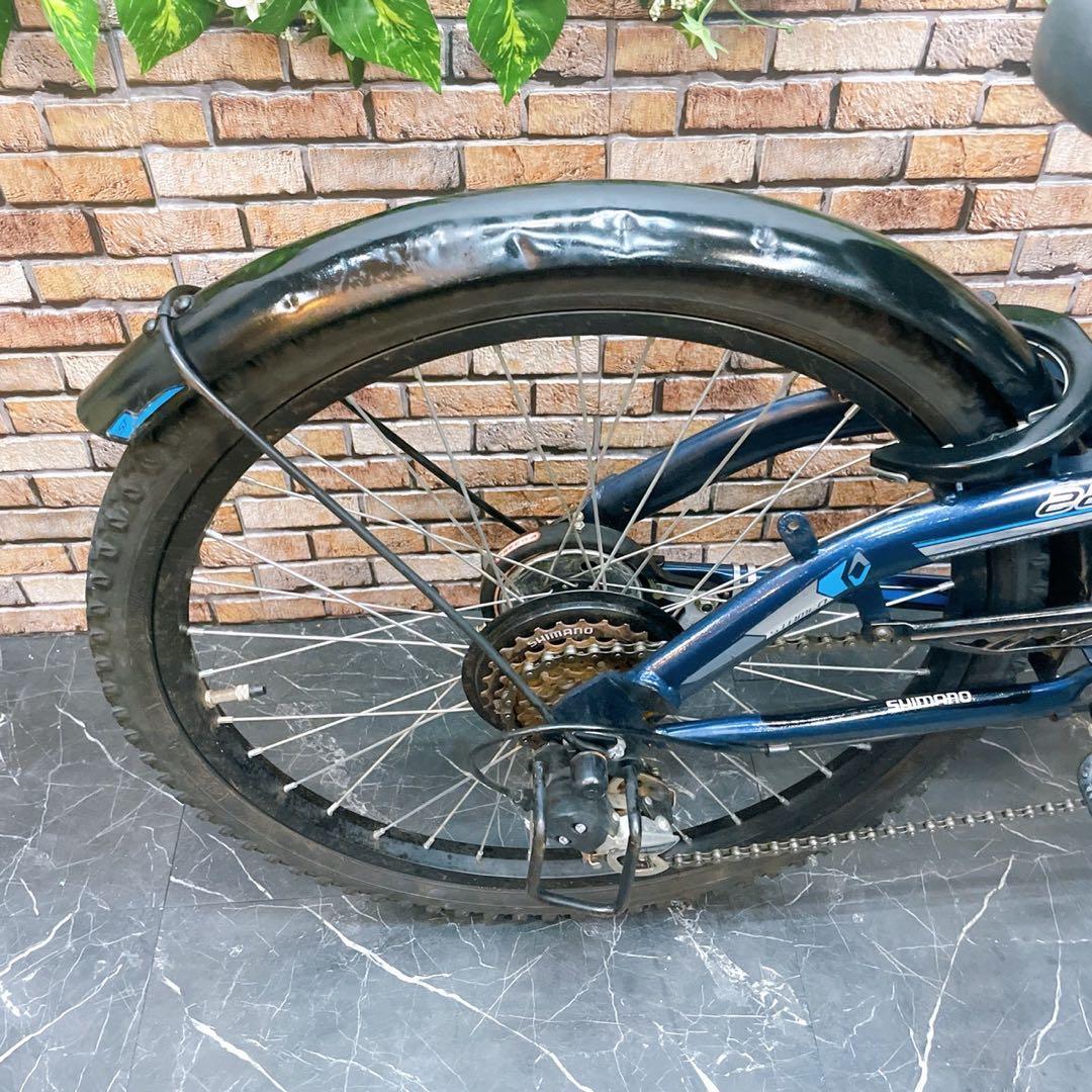 引き取り価格【83】子供用自転車 子供車 STAMEN ブルー系 22インチ
