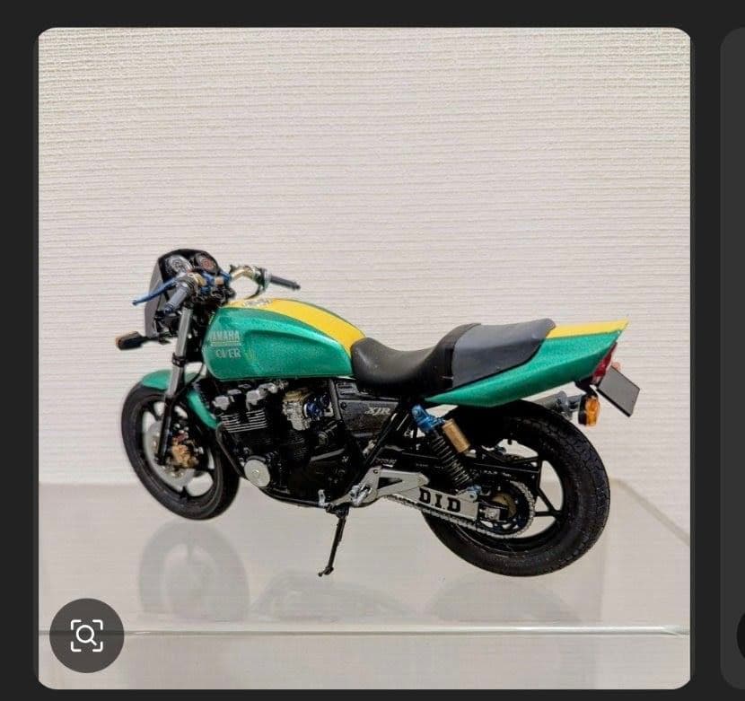 アオシマ1/12ヤマハXJR400RⅡ改バイクプラモデル