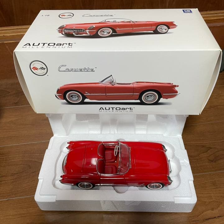 激レア入手困難！未展示品 オートアート 1/18 シボレー コルベット 1954
