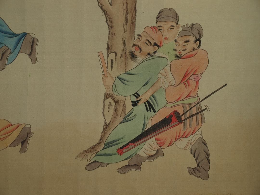 明時代の掛軸　激安骨董品　肉筆保証　博物館 中国古美術 BD448A11-7