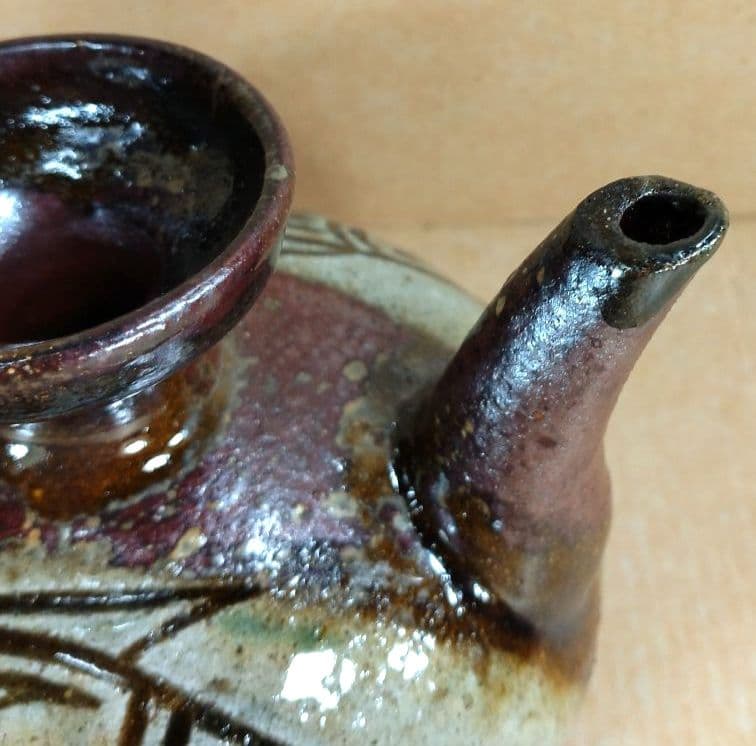 【本物保証】金城次郎 壷屋焼 酒器(カラカラ,ぐい呑) 共箱 栞 人間国宝 美品