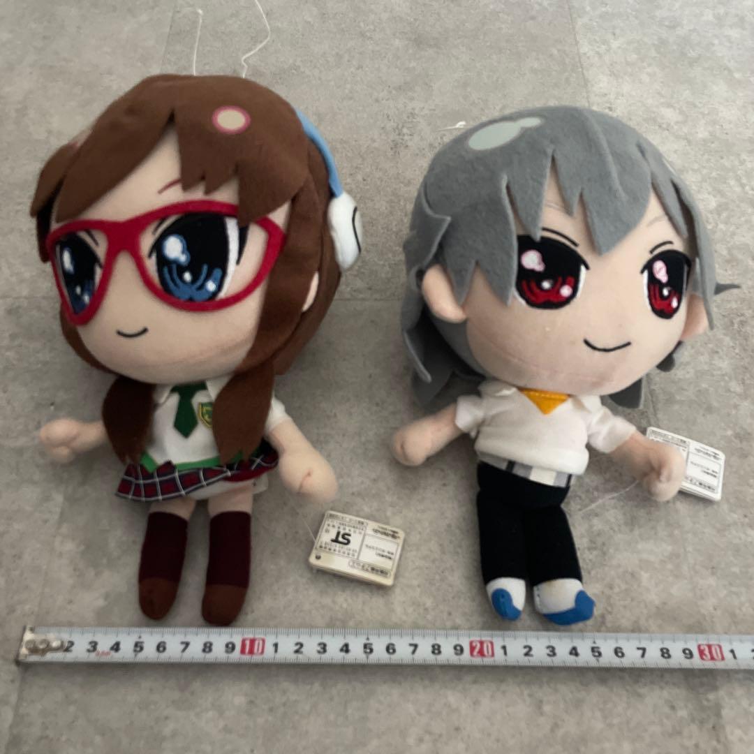 ぷちえゔぁスーパーDXぬいぐるみマリ&カヲル全2種アニメグッズレトロエヴァコンプ