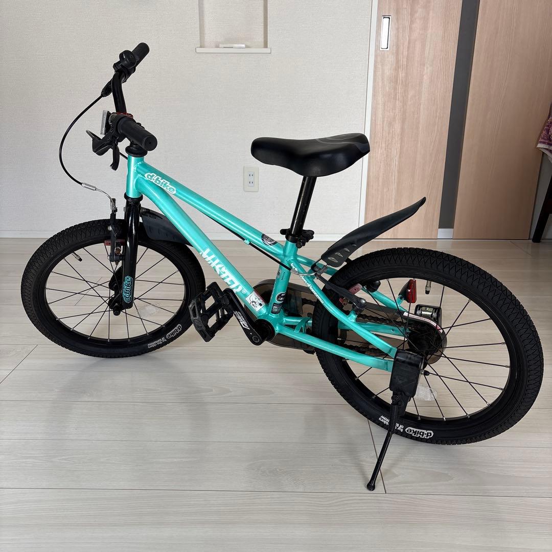 アイデス　d-bike 18インチ 水色（エメラルドグリーン）自転車