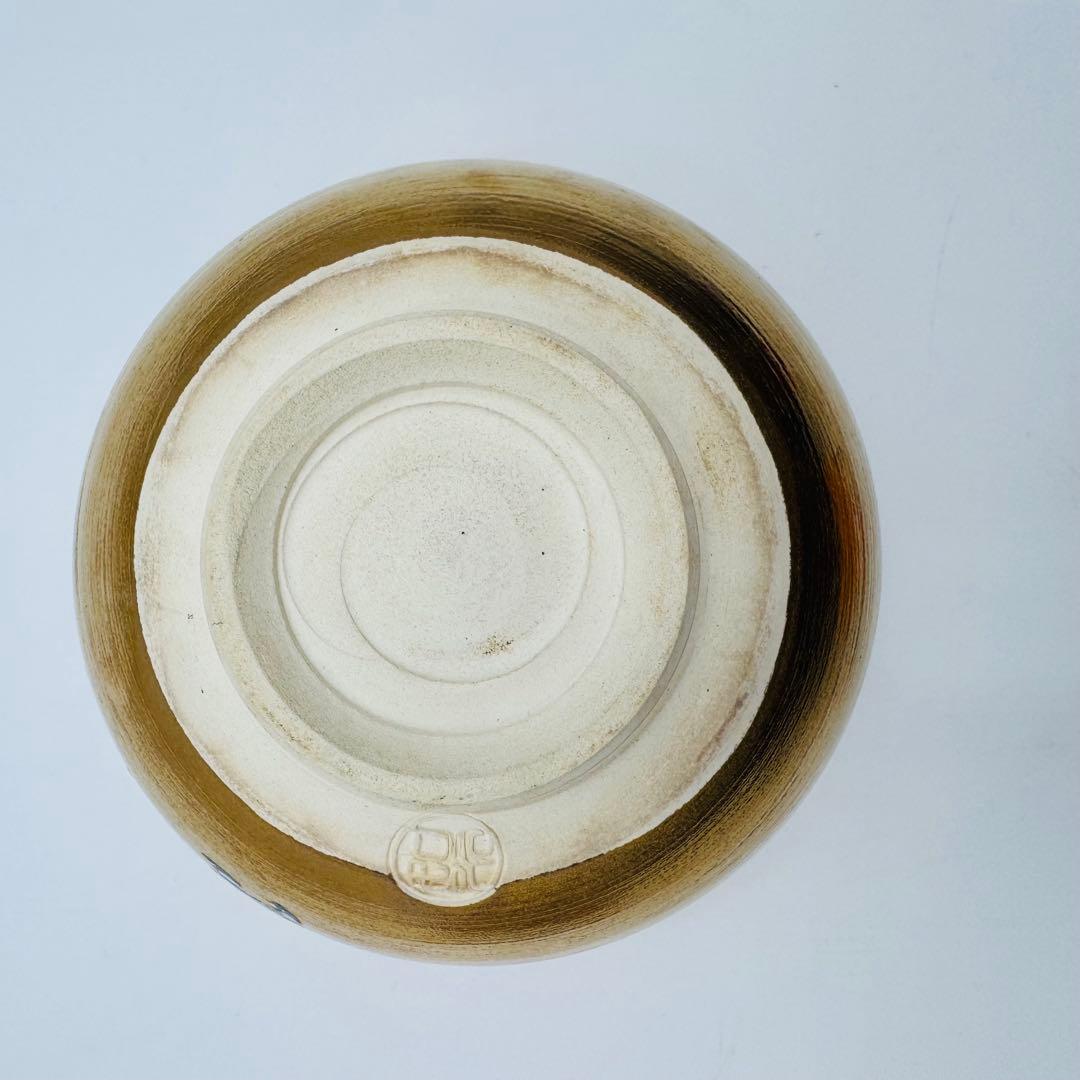 【京焼　加藤如水　琳派金地元禄舞図　金蘭茶碗　共箱】茶道具　骨董　アンティーク