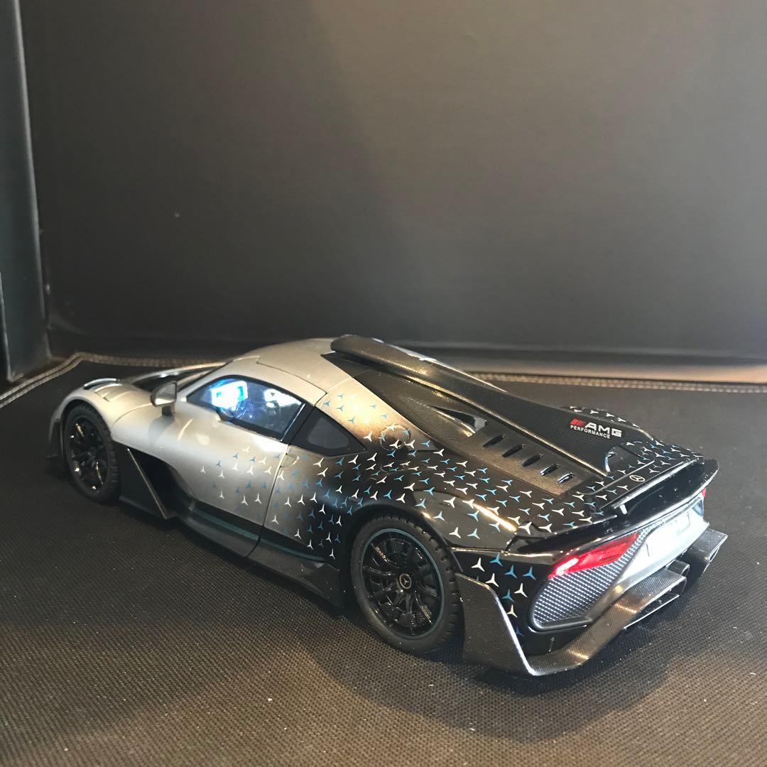 ミニカー4台、Ferrari812/SF90XX, AMG one, SVJ64