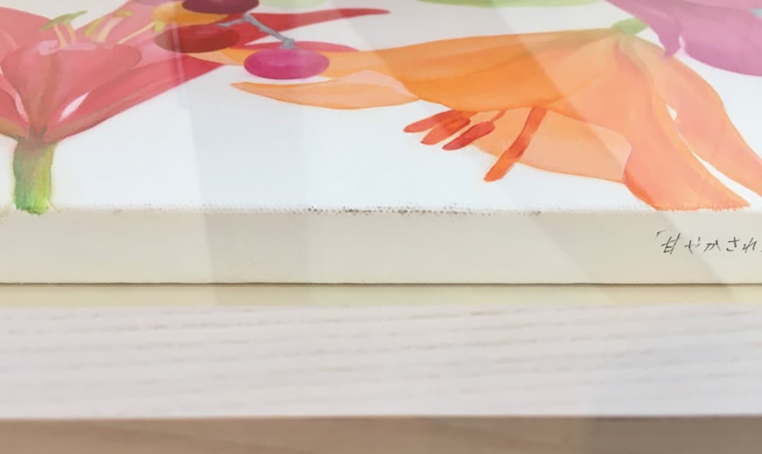 ○河端通浩「甘やかされた一人娘のような季節」2013年 肉筆 油彩 三越 [美品