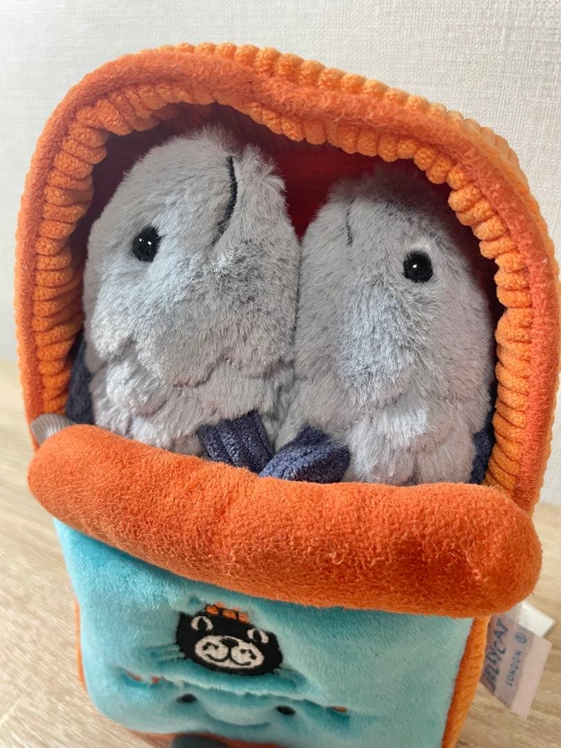 【新品】ジェリーキャット オイルサーディン缶 ぬいぐるみ【イギリス正規店購入】