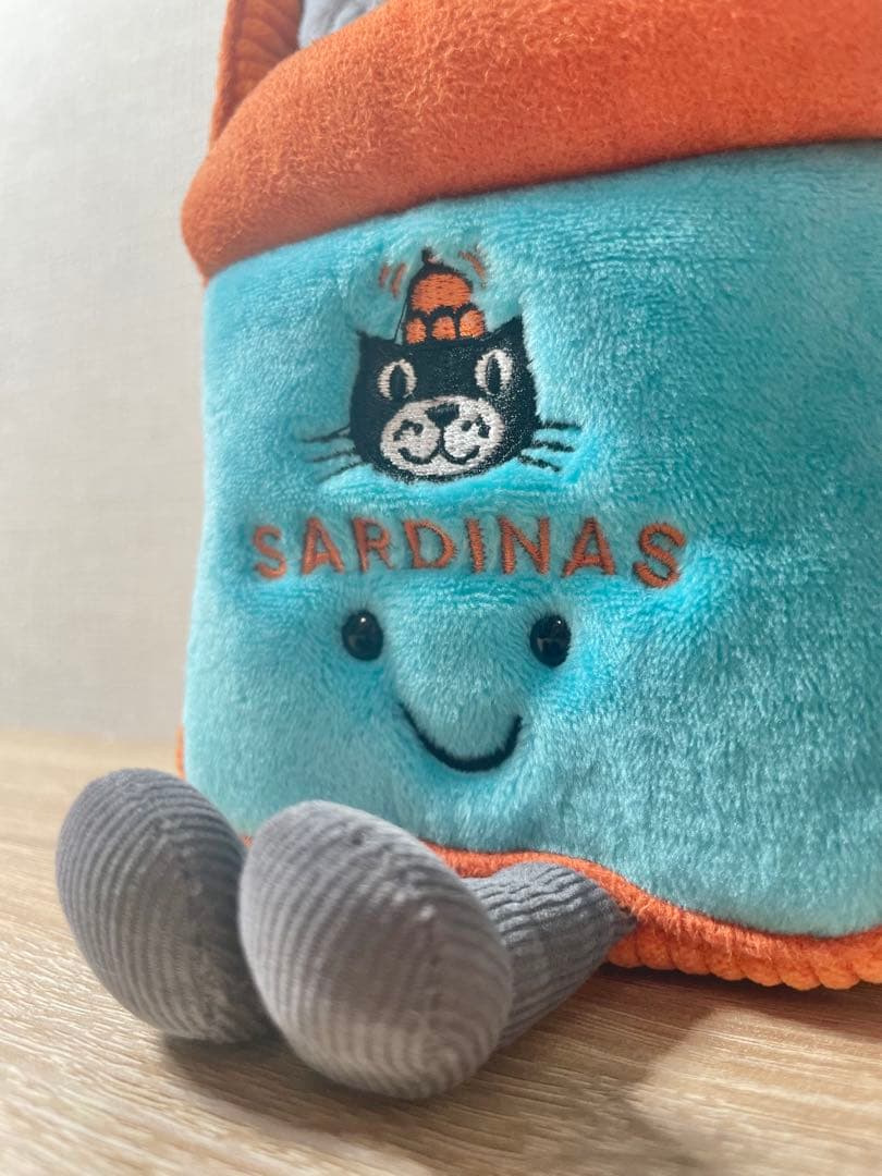 【新品】ジェリーキャット オイルサーディン缶 ぬいぐるみ【イギリス正規店購入】