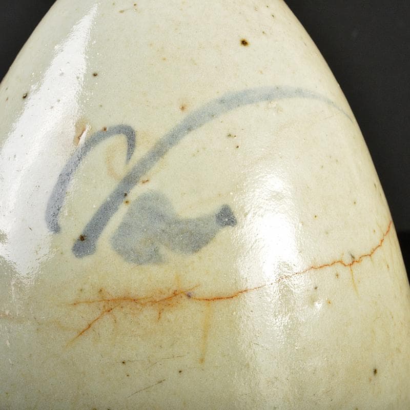 朝鮮美術　李朝　高麗白磁　染付　徳利　M　R6969B