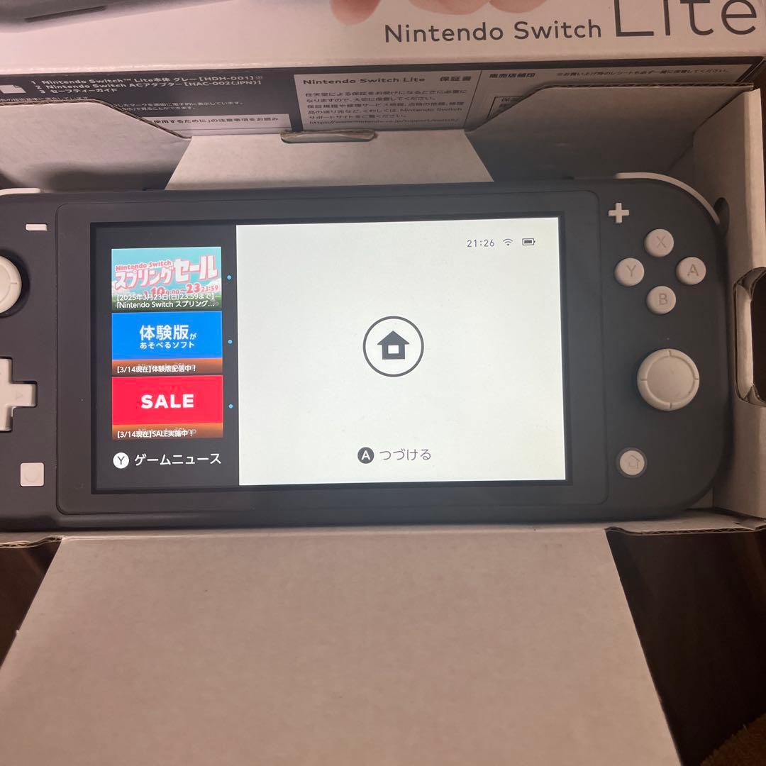 Nintendo Switch Lite グレー + Splatoon 3