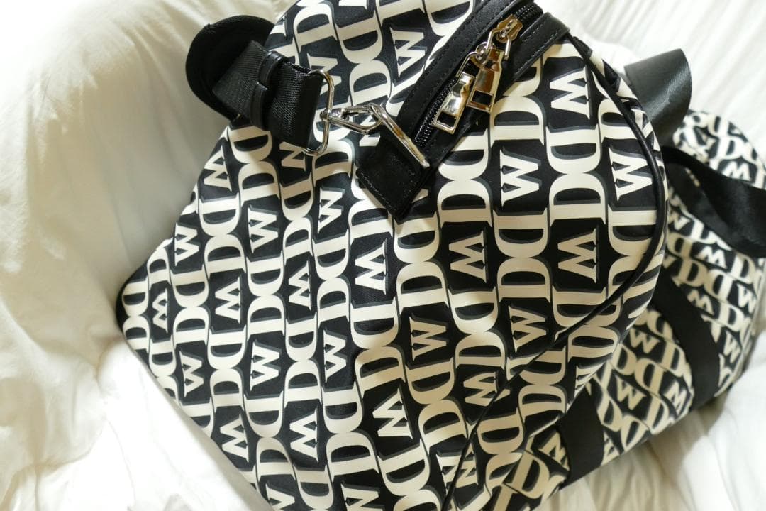 ★新品★ダンスウィズドラゴン★モノグラムプリントボストンバッグ★BK