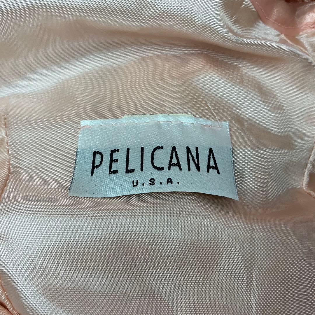 ピンク 花柄レース ダンスドレス