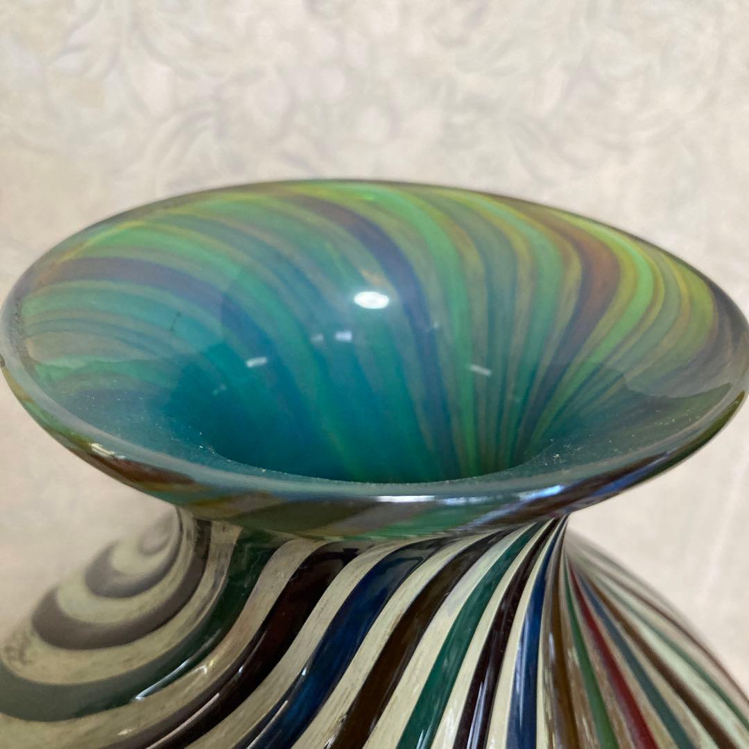 MURANO ムラーノガラス　花瓶　ベネチアングラス　美品