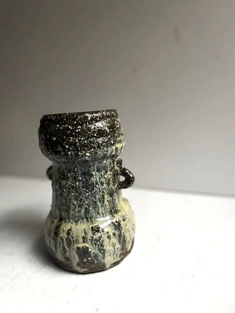 857 田中佐次郎 山瀬窯 朝鮮唐津花入 唐津焼 茶道 茶道具 美品 希少