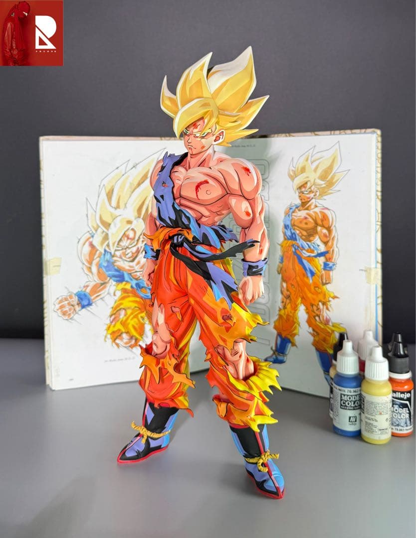 m*8様 ドラゴンボール SMSP 孫悟空 リペイント フィギュア