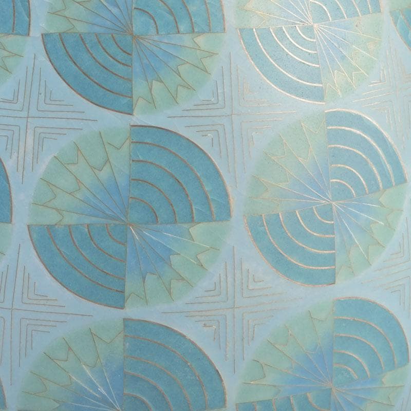 七宝焼　有線七宝　米澤慧聿子作　花器　壷　D　9714