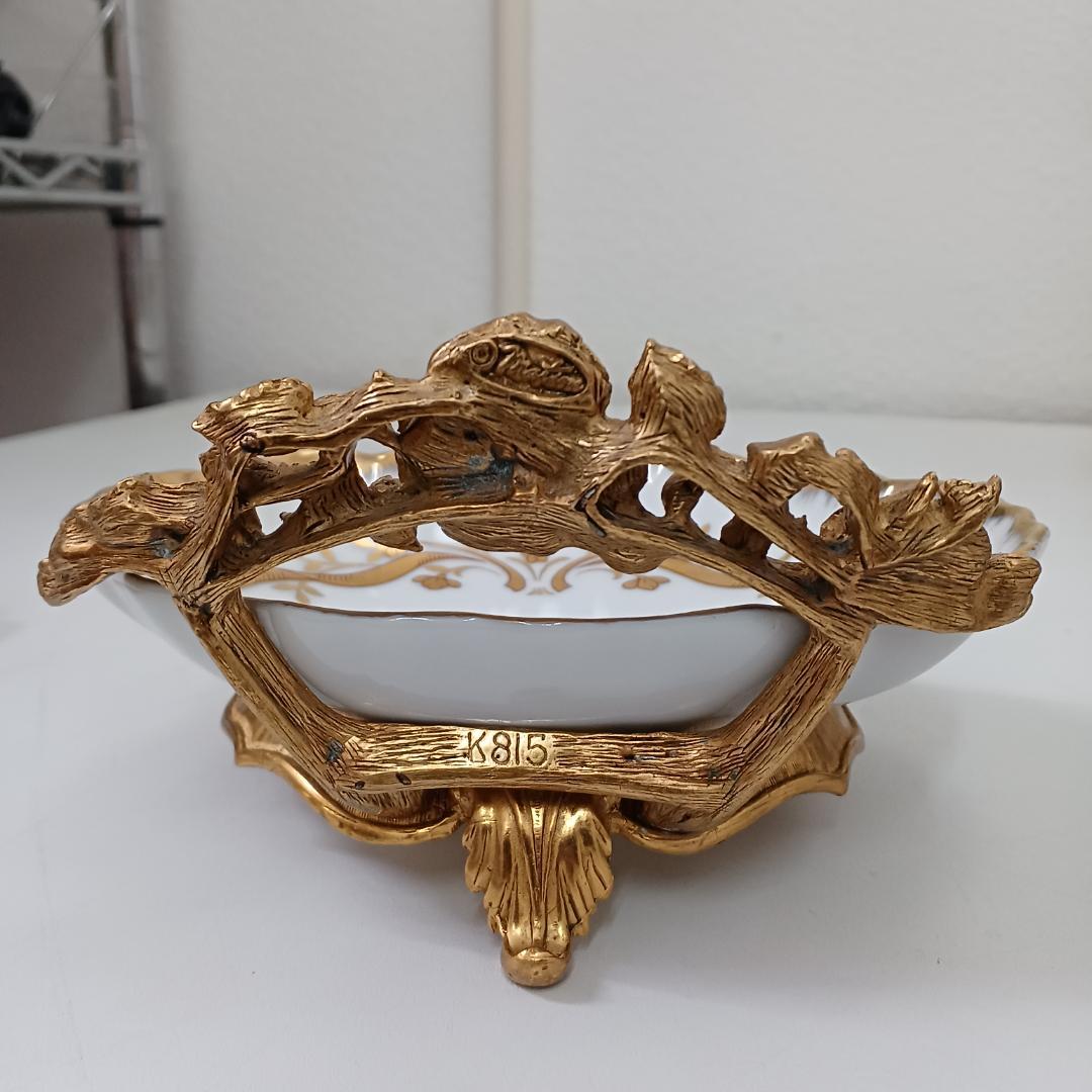 ML127　マトソン　ローズソープトレイ　ソープディッシュ　アンティーク調