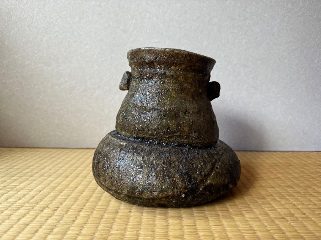 大名品　古伊賀　破袋水指　桃山〜江戸初期