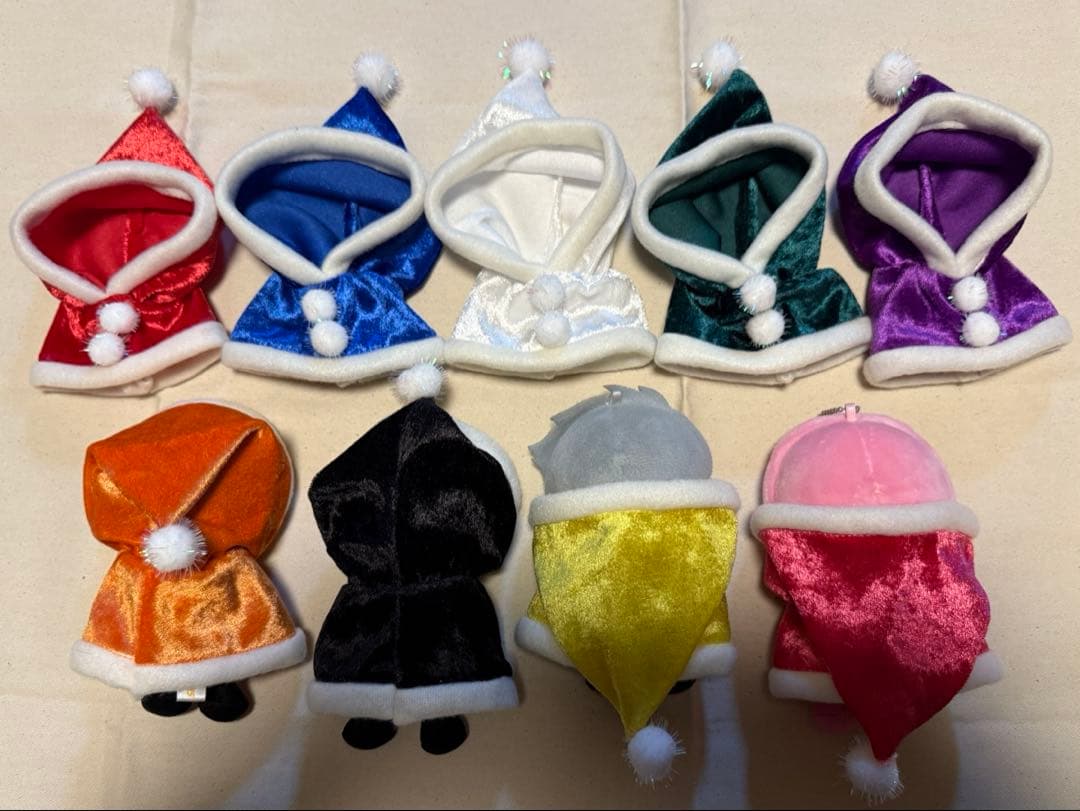 メンカラ　サンタポンチョ　パーカー風　すのチル専用ぬい服　オーダー専用ページ