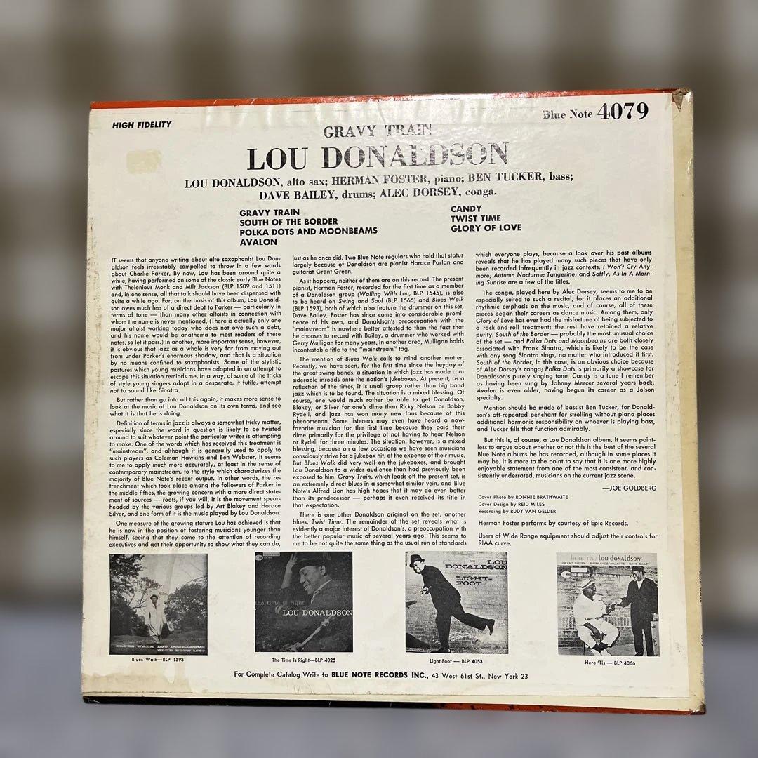 洋楽 Lou Donaldson Gravy Train LP 4079