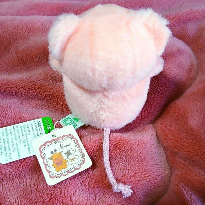 TAKENOKO　たけのこ　ポッポちゃん　カバ　ミニ　ぬいぐるみ　ぴんくのぶた