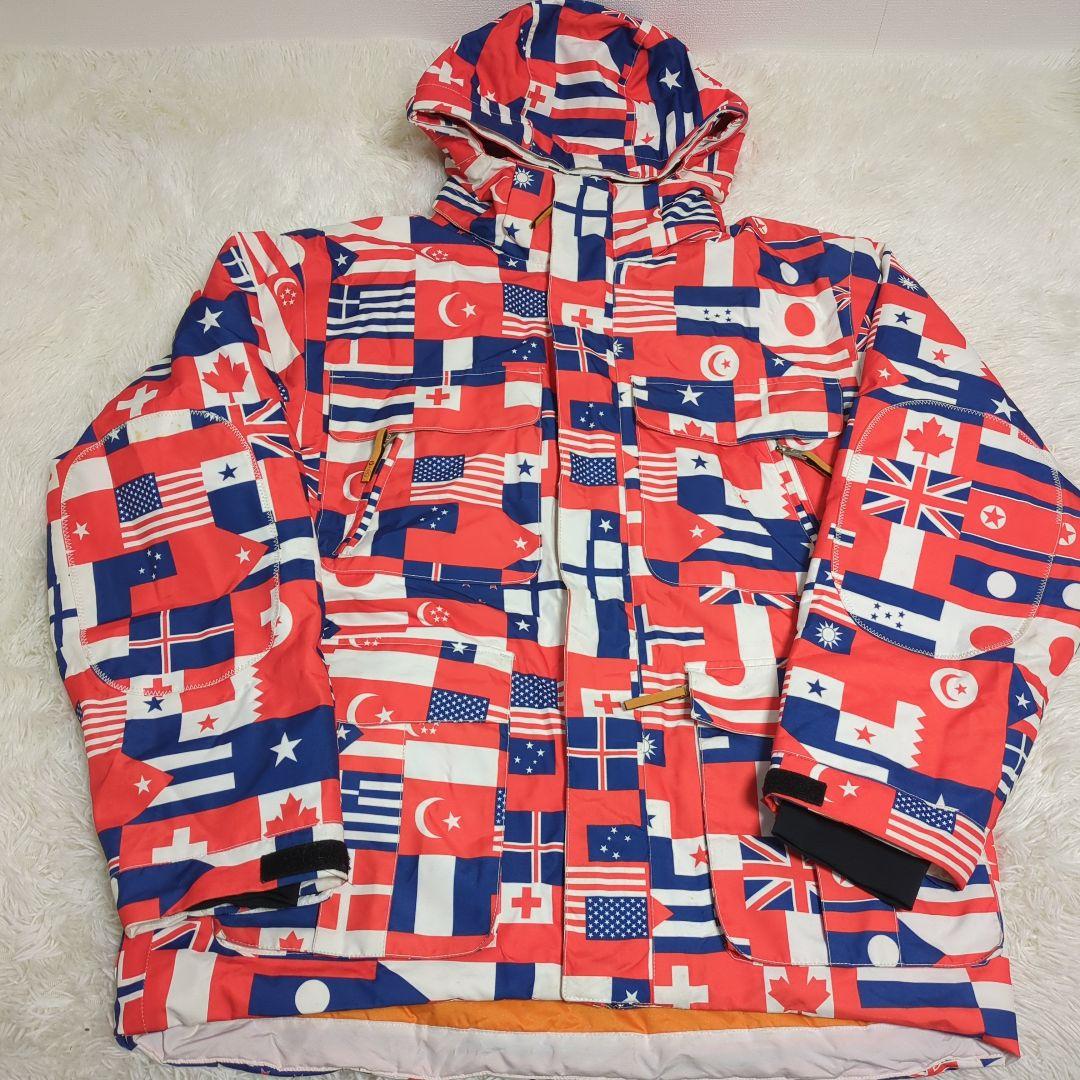 CASTELBAJAC ROSSIGNOL GORE-TEX ウェア　国旗　総柄