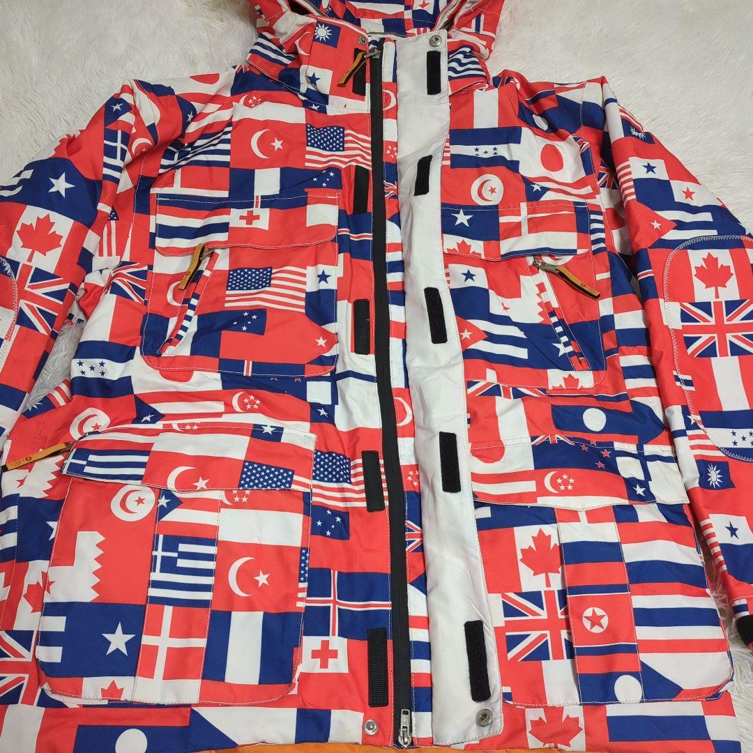 CASTELBAJAC ROSSIGNOL GORE-TEX ウェア　国旗　総柄