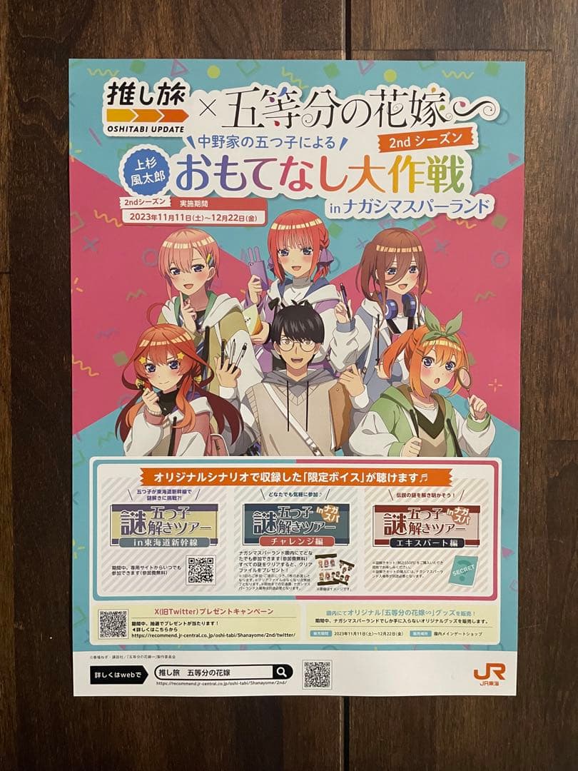 (オマケあり)五等分の花嫁　JR推し旅　特典セット