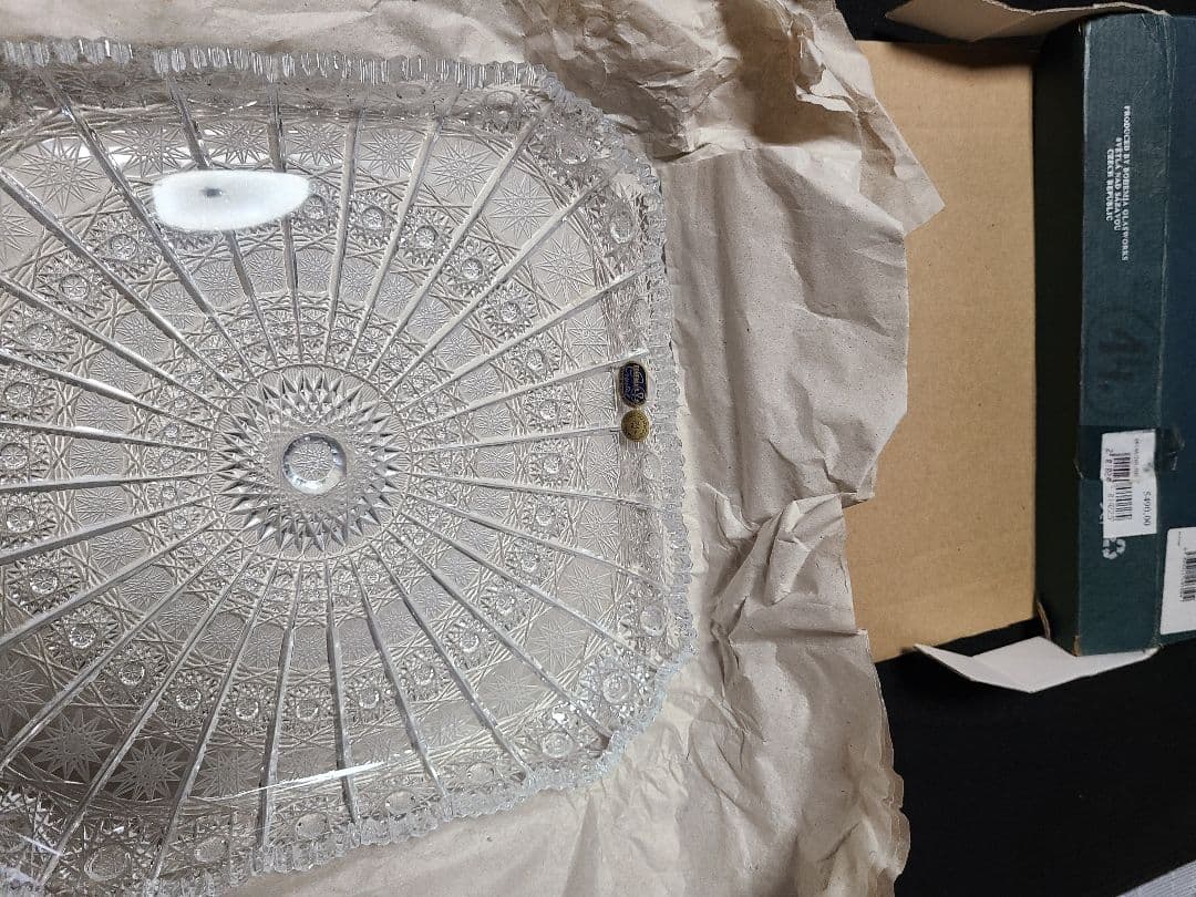 BOHEMIA Crystal 500pk 24%pbo　角皿プレート