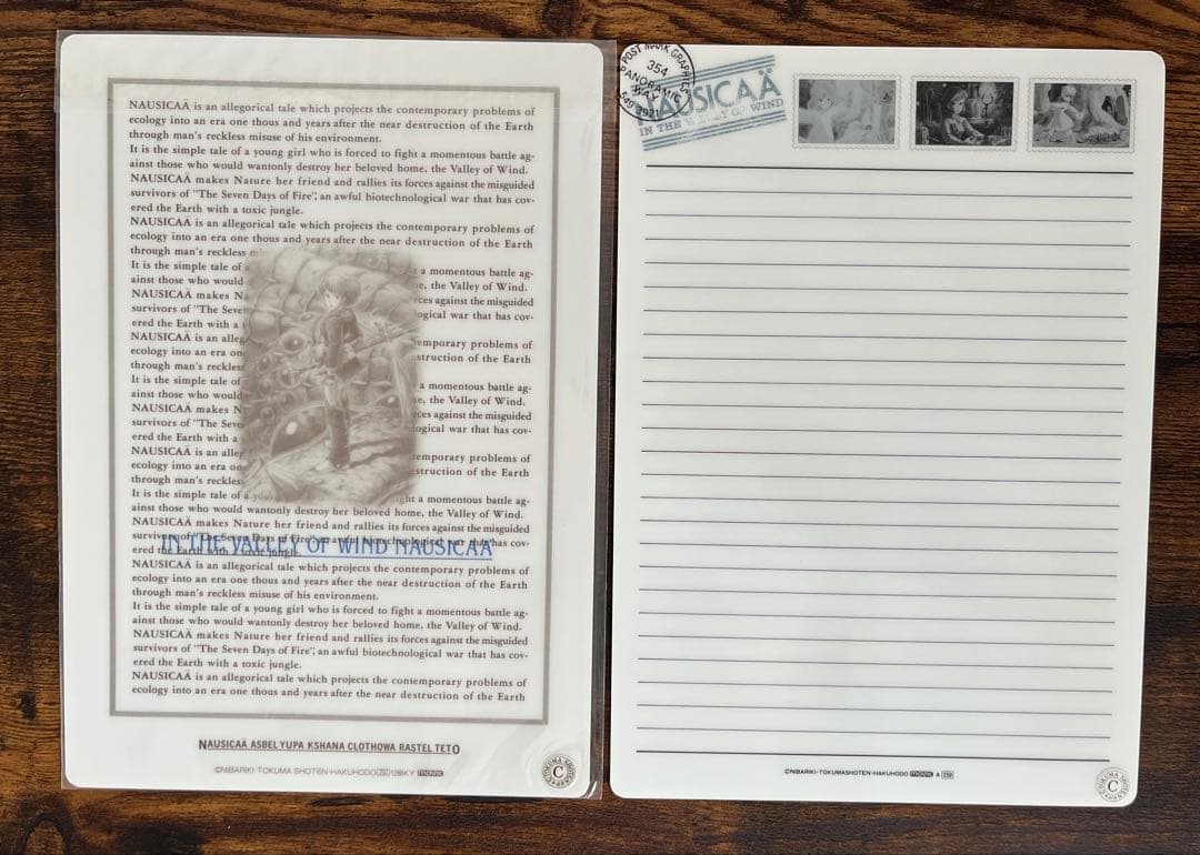 ジブリ 風の谷のナウシカ13点 【未使用】下敷き ペンケース バインダー等