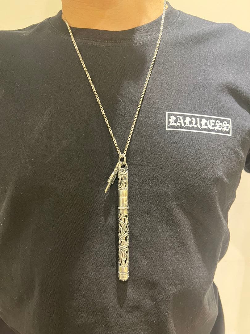 S925刻印有：重厚シルバーペンダントとしても使えるペン　SZB006