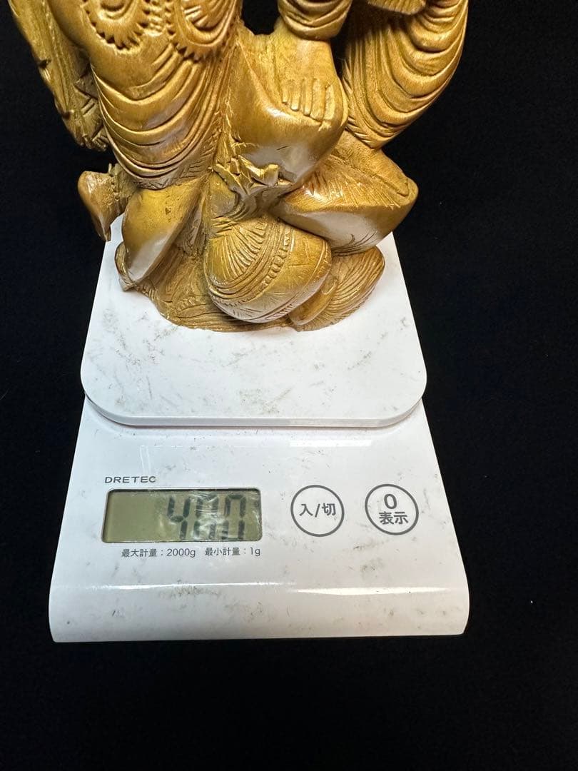 インド　白檀　弁財天　仏教美術　仏像 骨董 木像　木製　仏教　密教　置物