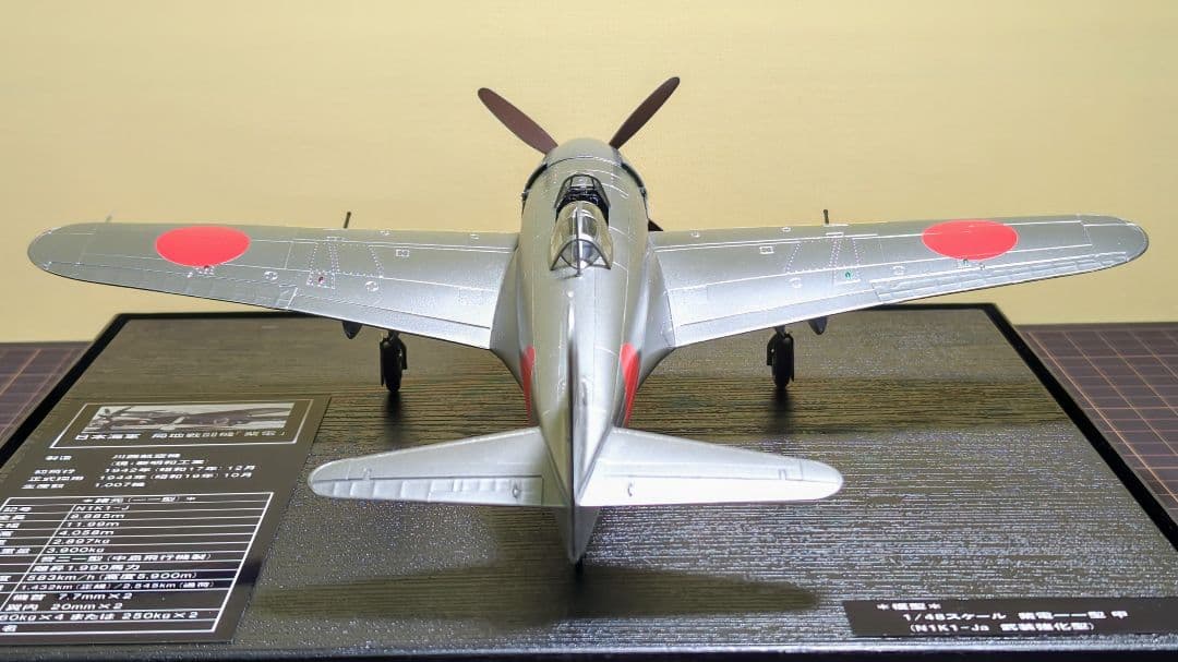 【プラモデル完成品】1/48 紫電一一型甲(シルバー塗装)(出品者製作)
