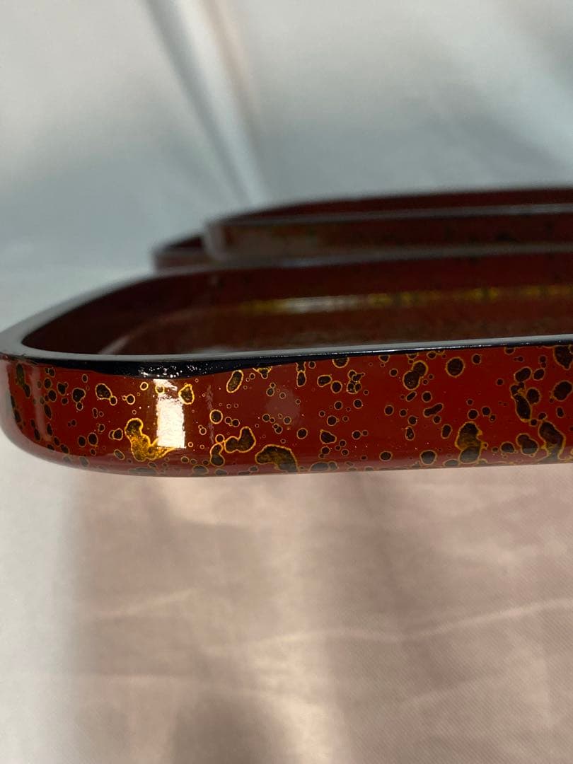 2299❣️津軽塗　角盆　5枚セット