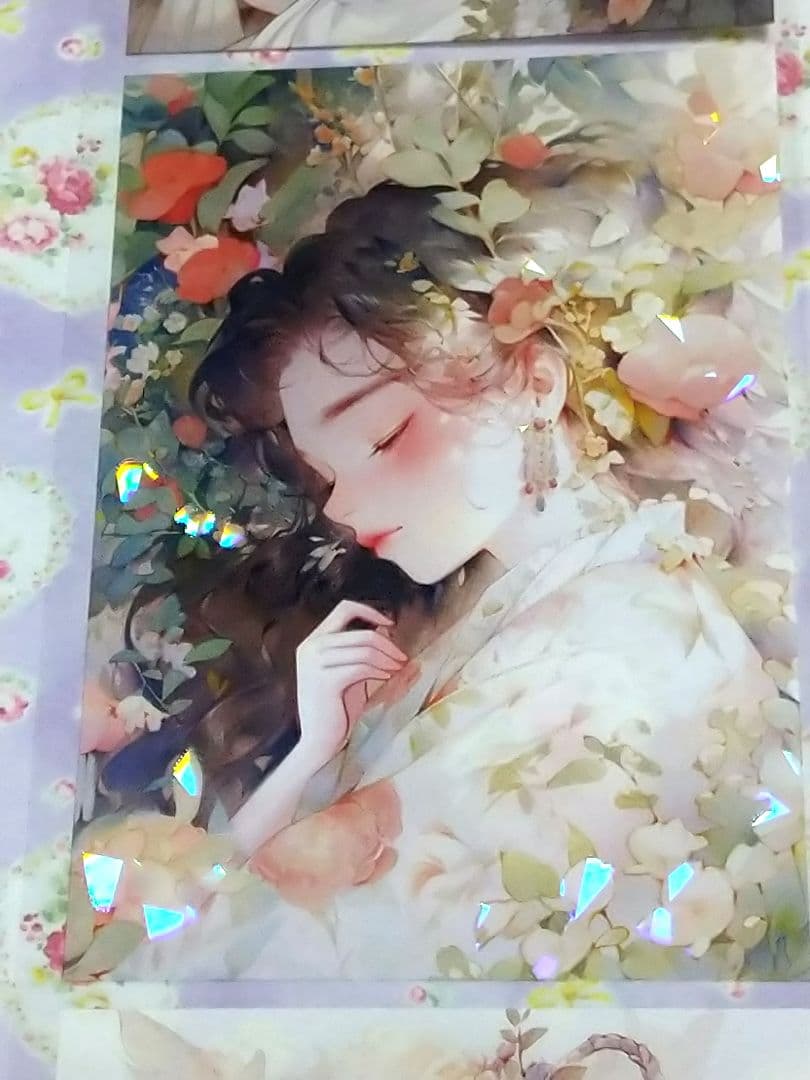 廃盤品✩J834＃花雾睡美人(贝壳光)听风芥尘切り売り海外人物女の子AIマステ