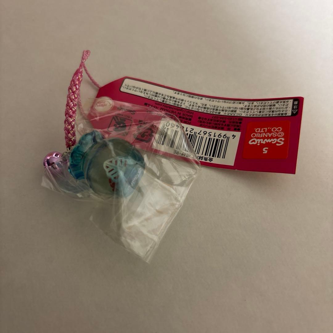 サンリオ ハローキティ 金魚鉢 赤 ストラップ 根付