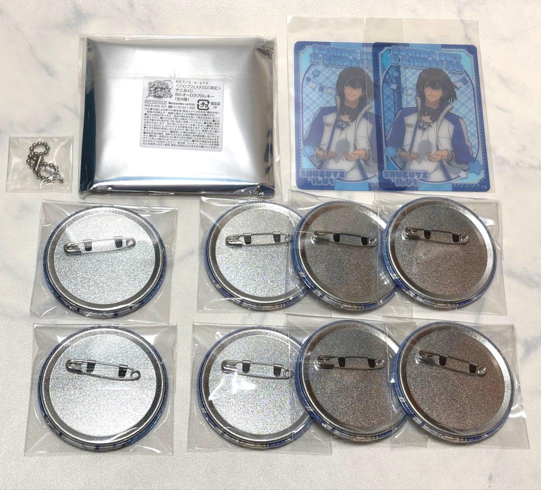 新テニスの王子様 テニみくじ ブロッキー 缶バッジ クリアカード 不二周助