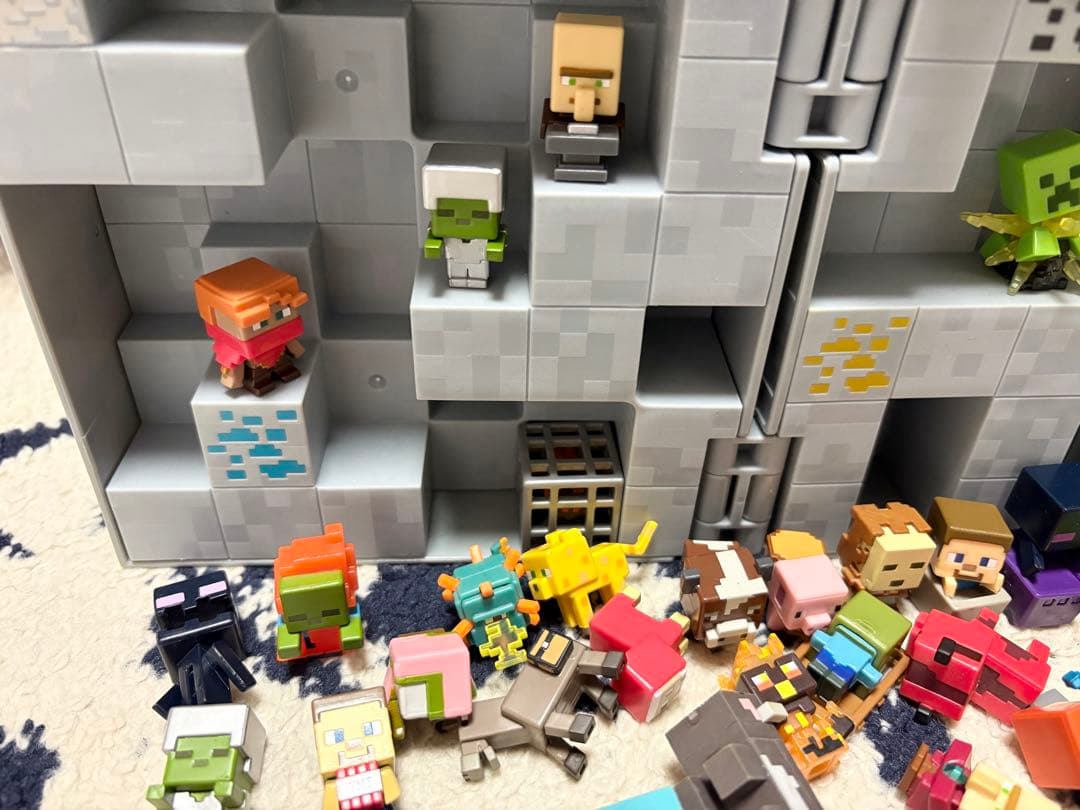 Minecraftマインクラフト マイクラ フィギュア まとめ売り 収納ケース