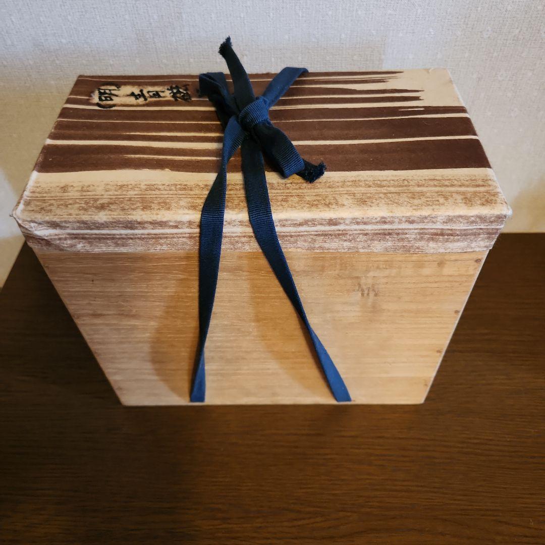 龍泉窯　青磁花瓶　明朝時代　貫入　花入　華道具　骨董品　共箱