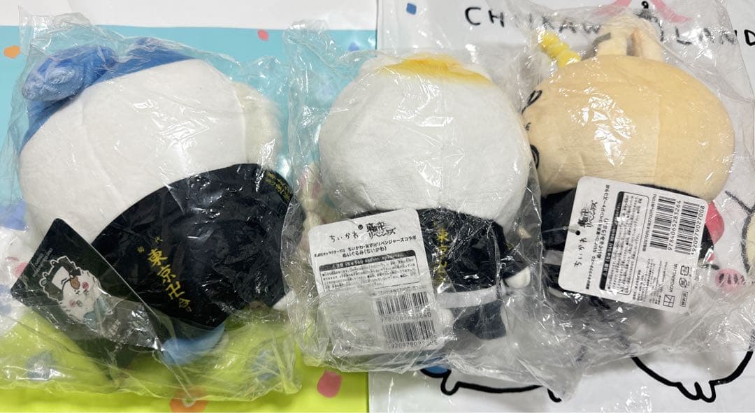 ちいかわ　ハチワレ　うさぎ　東京卍リベンジャーズ　ぬいぐるみ　コラボ　血威華我