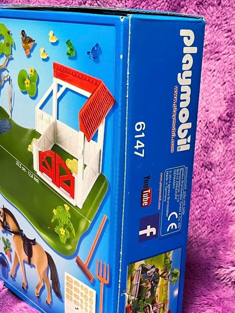 【プレイモービル】playmobil 6147馬パドック・6929シャワーセット