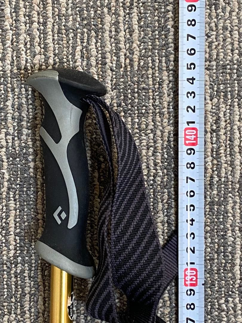  スキー用ストック オレンジシルバー バックカントリー