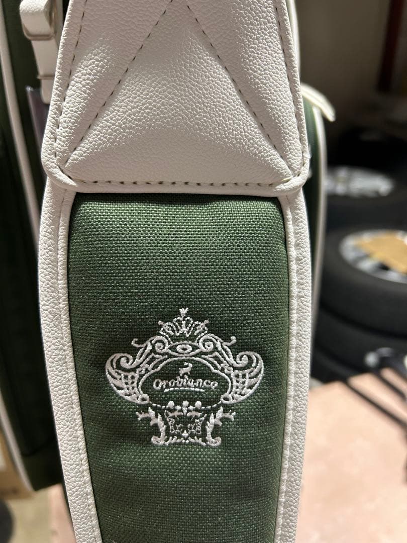 レアな美品Orobianco キャディーバッグ グリーン/ホワイト